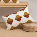 Geometric Tufted Loop Pillow for Living Room & Bedside