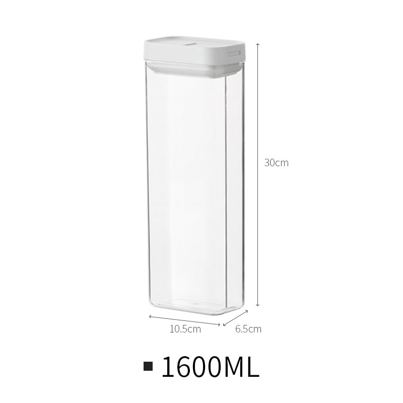 Stackable Plastic Food Storage Containers for Kitchen