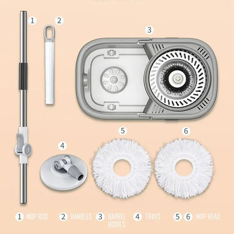 Factory Best Selling Round Rotating Mop Floor Cleaning 360 Rotating Mop Bucket Cleaning Mop Dirty Water Depart Bucket