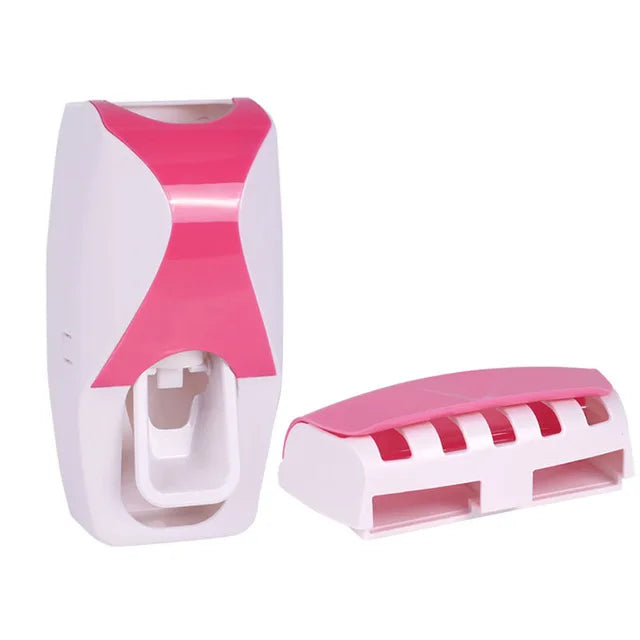 Toothpaste Squeezer and Toothbrush Holder Set