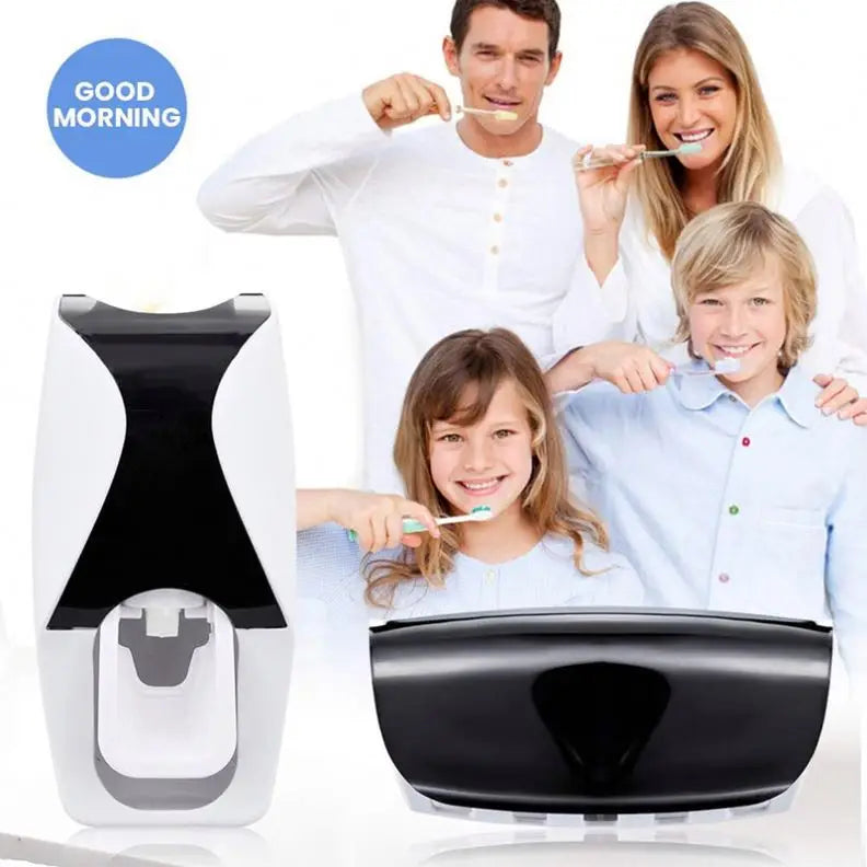 Toothpaste Squeezer and Toothbrush Holder Set
